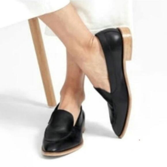 EVERLANE THE MODERN LOAFER IN BLACK LEATHER, SZ 8.5 - Picture 2 of 15